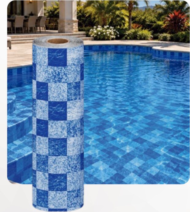 Estampa ATLANTIC BLUE vinil 0,7 mm para piscina