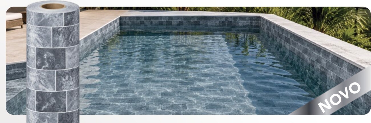 Estampa BRAVIK SILVER manta armada 1,5 mm para piscina