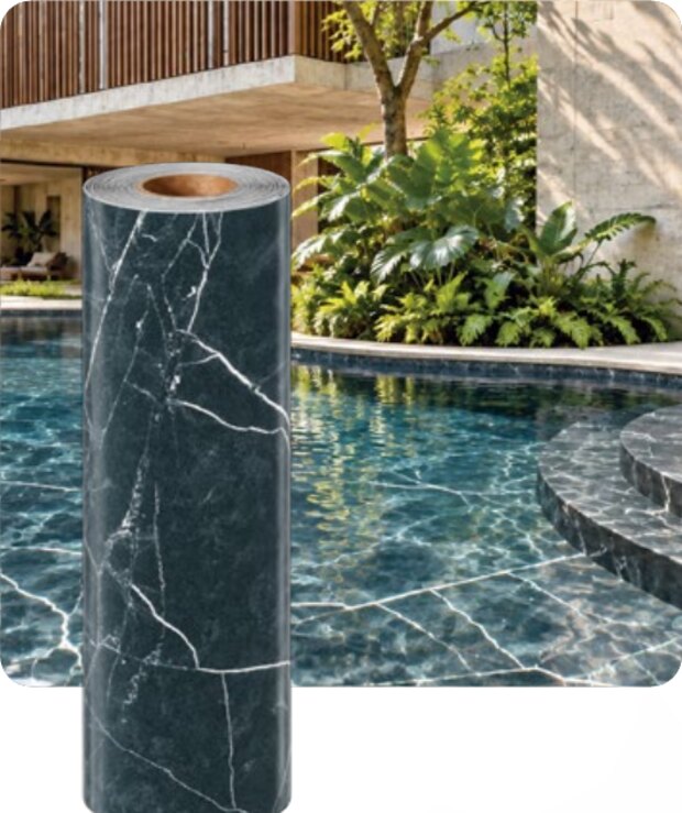 Estampa MAGMA manta armada 1,5 mm para piscina