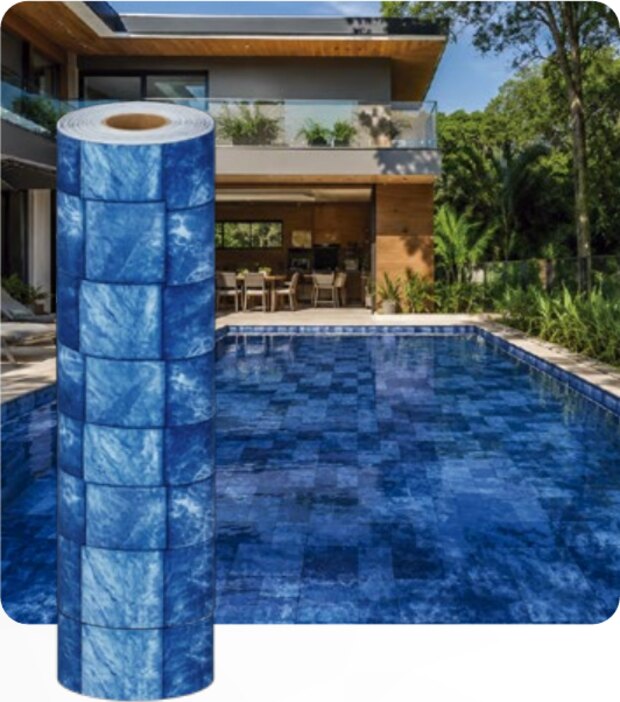 Estampa MARENZA manta armada 1,5 mm para piscina